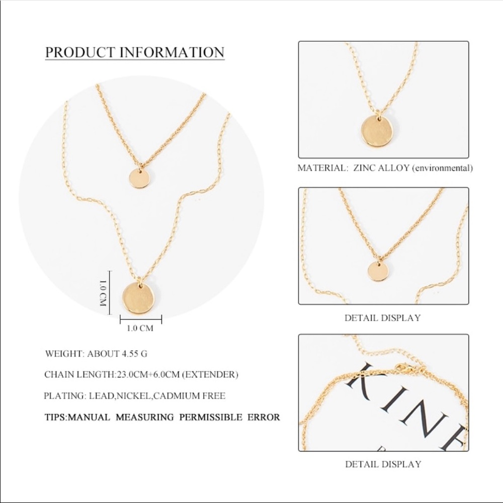 💕 dainty two layer necklace 💕 - Picture 2 of 6